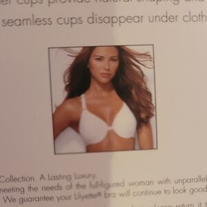 NWT Lilyette T-Back Women's Bra Tan 36DD